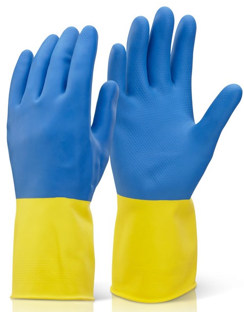 Beeswift Heavyweight Chemical Gloves Neoprene Latex Professional Work Gloves