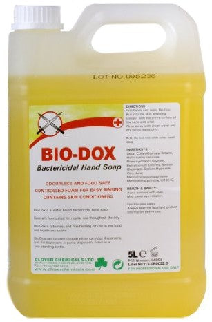 Clover Chem BIO-DOX Bactericidal Hand Soap Odourless 5L
