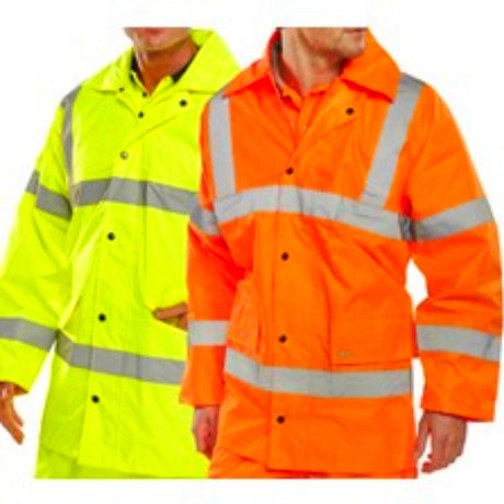 Beeswift TJ8 Hi-Vis Lightweight Jacket Class 3 Waterproof Yellow