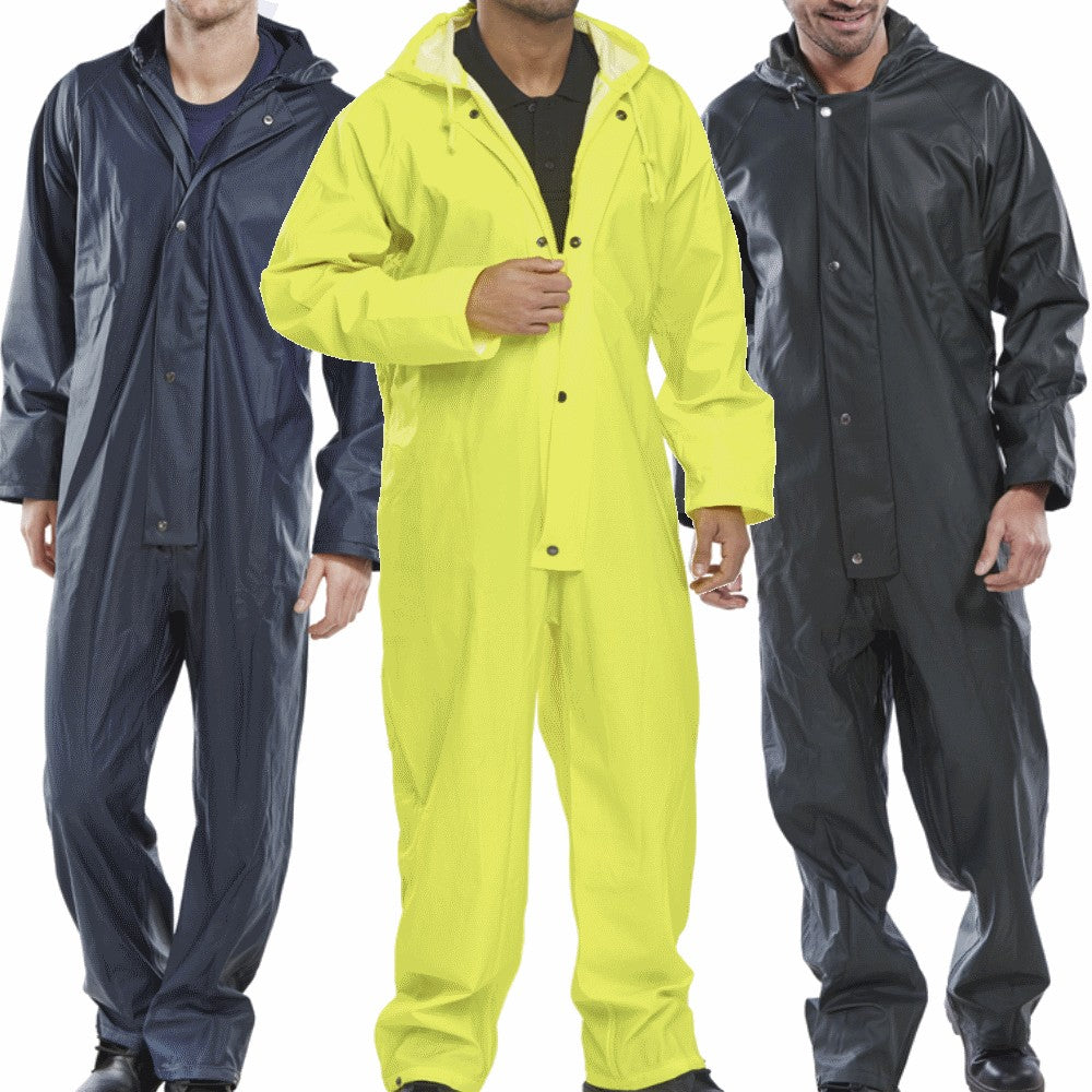 Beeswift Super Coverall SBDC EN343 Weatherproof PU Coated Rain Gear