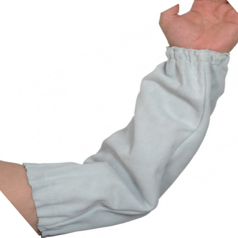 UCi Chrome Leather Arm Sleeves Heavy Duty Industrial Protection Pair