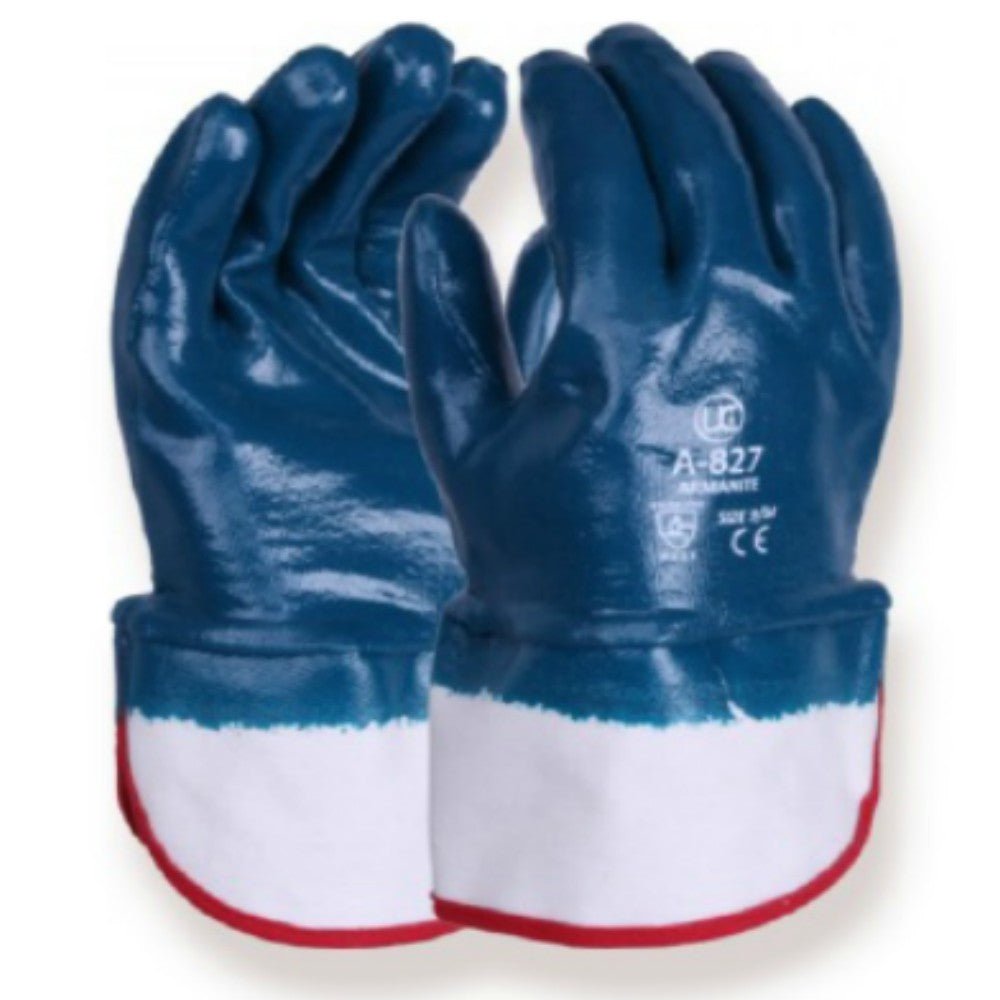 UCi Armanite A827 Heavyweight Nitrile Safety Cuff Gloves Industrial