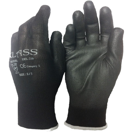 Klass DEL 219 Work Gloves PU Coated Polyester Precision Handling