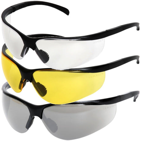 UCi Banda GY AF Safety Glasses Wraparound Anti-Fog Industrial Eye Protection