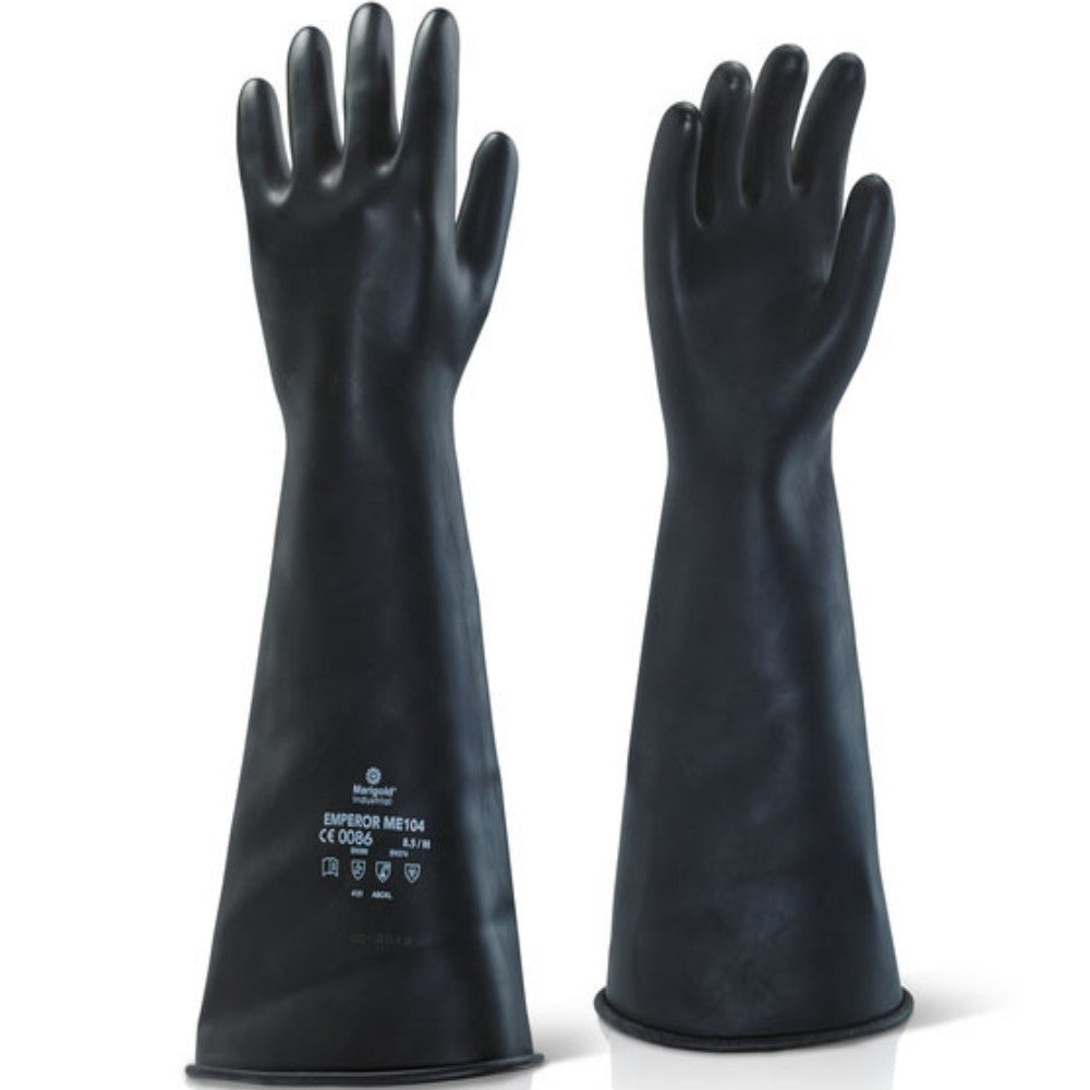 Ansell AlphaTec 87-104 Chemical Resistant Gauntlet 43cm Natural Rubber