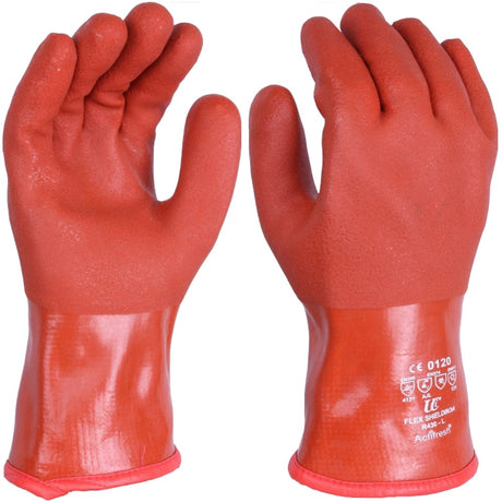 Double Dipped Soft PVC Cold and Chemical Resistant Trawlerman Gauntlet 12"