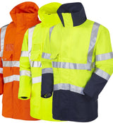 Leo Workwear Hi Vis Anorak Class 3 Waterproof Breathable Executive Jacket