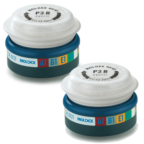 9430 Moldex ABEK1 P3 R Filter Pairs for 7000 & 9000 Masks