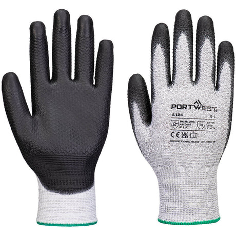 Portwest A124 PU Diamond Knit Work Gloves Heat Resistant 100°C