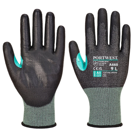 Portwest A660 Cut Resistant Gloves Level E 18 Gauge PU Palm