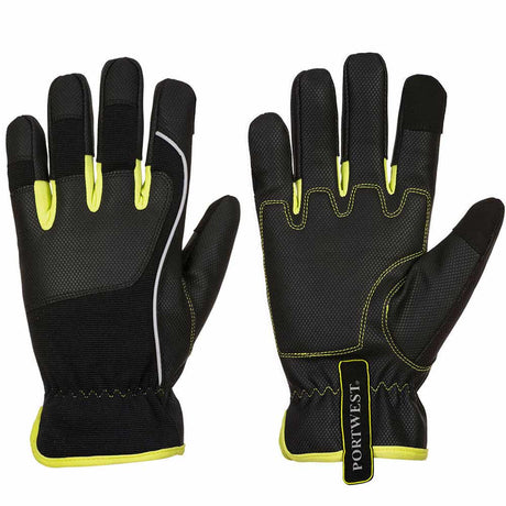 Portwest A771 Mechanic Gloves PU Reinforced Palm Touchscreen Compatible