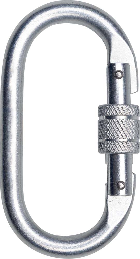 Delta Plus AM002 Screw Carabiner 25kN Steel Fall Protection Pack of 5