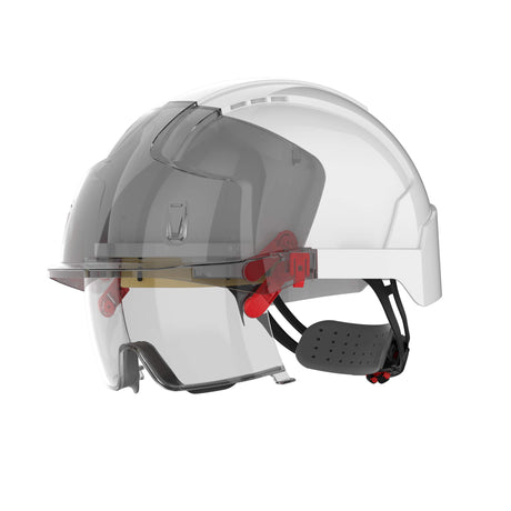 JSP EVO VISTAlens Safety Helmet Integrated Eyewear Optical Class 1