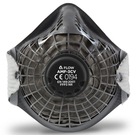 Alpha Flow FFP3 Face Mask Valved Respirator with Activated Carbon x 10