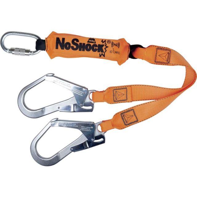 DeltaPlus 1m Double Lanyard Energy Absorber Fall Arrester