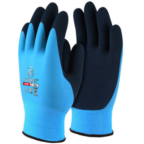 UCi Aquatek Dual Coated Latex Gloves Waterproof Wet Work