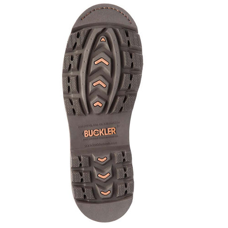 Buckbootz B301 Hard as Nails Safety Boot Chocolate Oil Lace