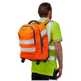 Pulsar Protect Trolley Backpack Hi Vis Orange Wheeled Laptop Bag