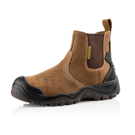 Buckbootz BSH006 Buckshot Safety Dealer Boot Dark Brown Waterproof