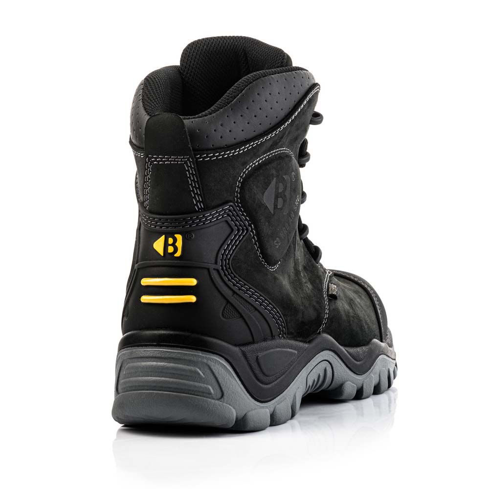 Buckbootz BSH012BK Buckshot Safety Boot Black Ankle Protection S3