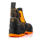 Buckbootz BVIZ3 Hi Vis Safety Dealer Boots Waterproof Orange Brown