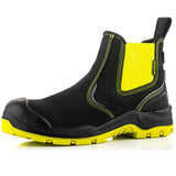 Buckler Boots BuckViz Hi-Vis Safety Dealer Boots Black Yellow Waterproof Metal-Free