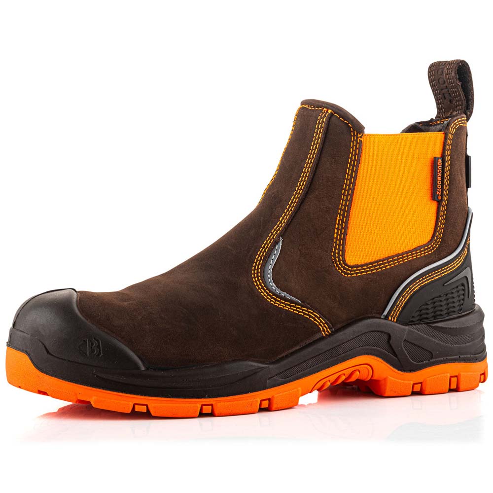 Buckler Boots BVIZ3 Hi Vis Waterproof Safety Dealer Boots S3 Composite Toe