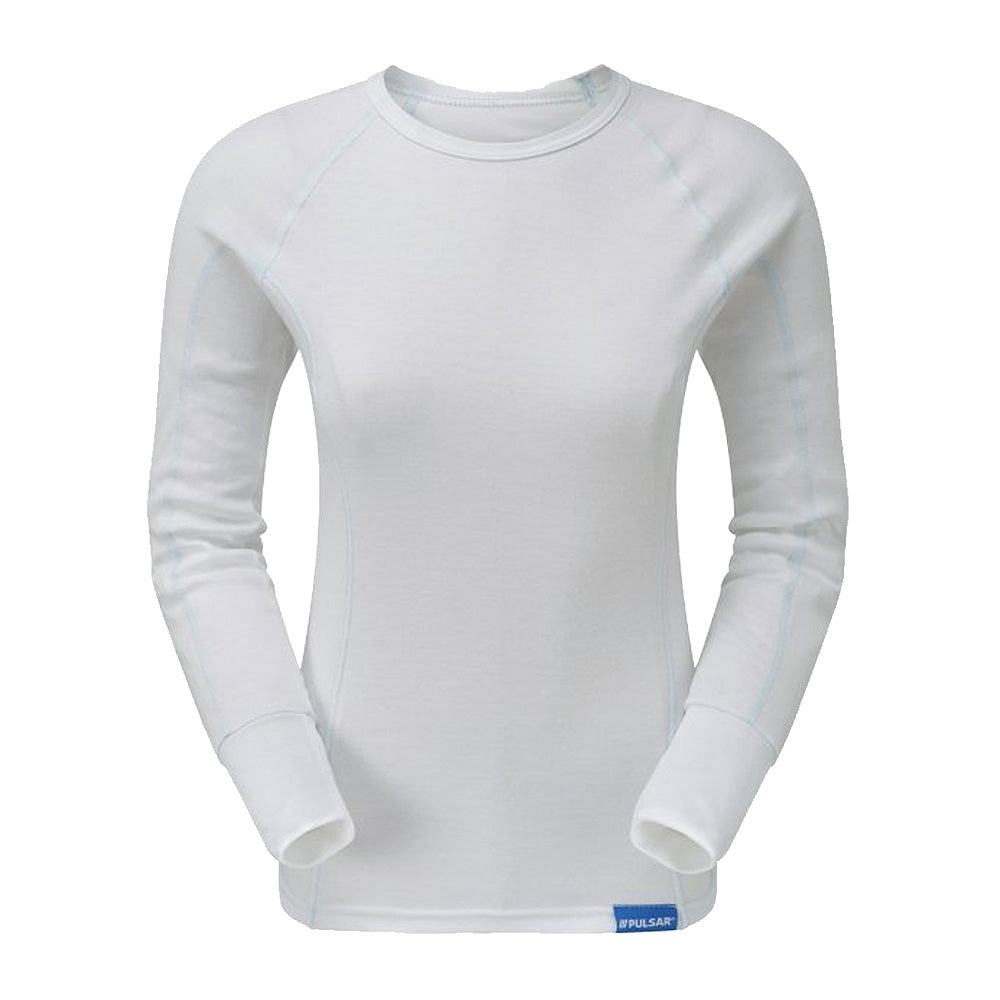 Pulsar Women's White Thermal Top VILOFT® Base Layer For Freezing Temperatures