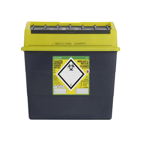 Beeswift Sharpsafe 30L Sharps Bin Yellow Medical Waste