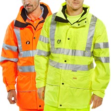 Beeswift Carnoustie Hi-Vis Jacket Orange Class 3 Railway Compliant