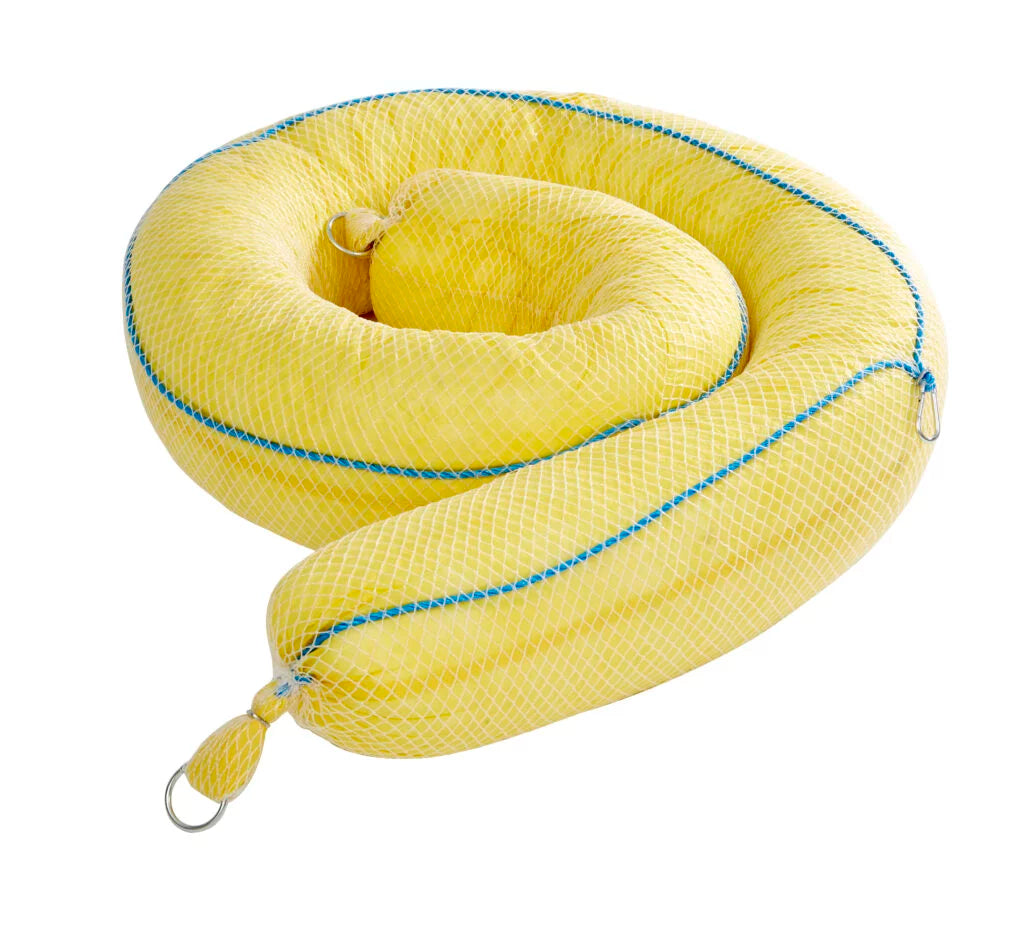 Ecospill Chemical Booms 20cm x 3m Spill Containment 316L Capacity