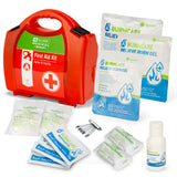 Click Medical First Aid Burns Kit Sterile Dressings Pain Relief Gel
