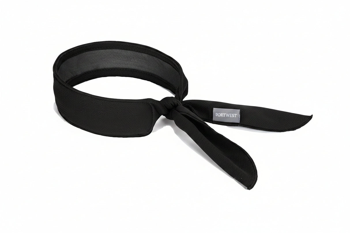 Cooling Neck Scarf Evaporative UV Protection Hot Weather Black