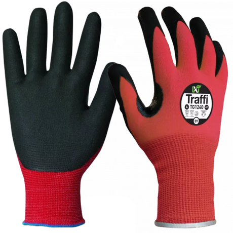 Traffi TG1240 MicroDex LXT Nitrile Gloves Disposable Precision Work