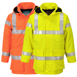 Portwest S774 Flame Resistant Hi-Vis Rain Jacket ARC3 Waterproof