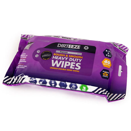 Ecospill Dirteeze Rough & Smooth Wipes 40 Pack Micro-Beaded Industrial Cleaning Cloths