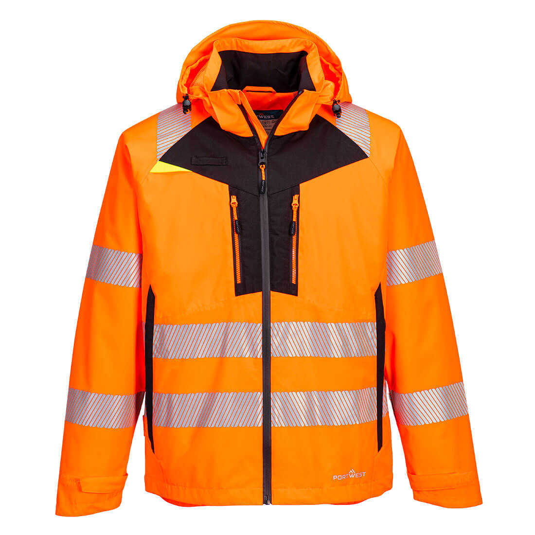 Portwest DX4 Hi Vis Waterproof Jacket Shell Rain Coat Work