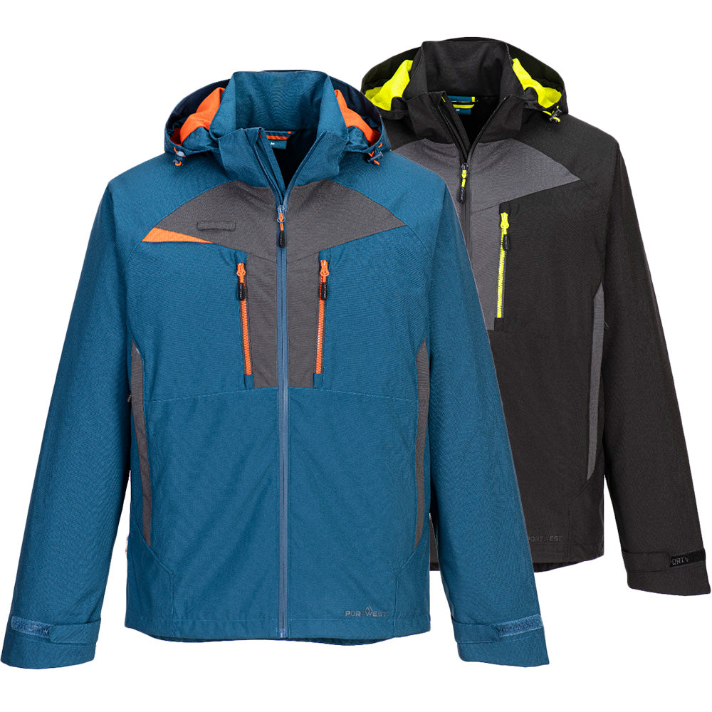 Portwest DX4 Rain Jacket Ergonomic Waterproof Work Coat