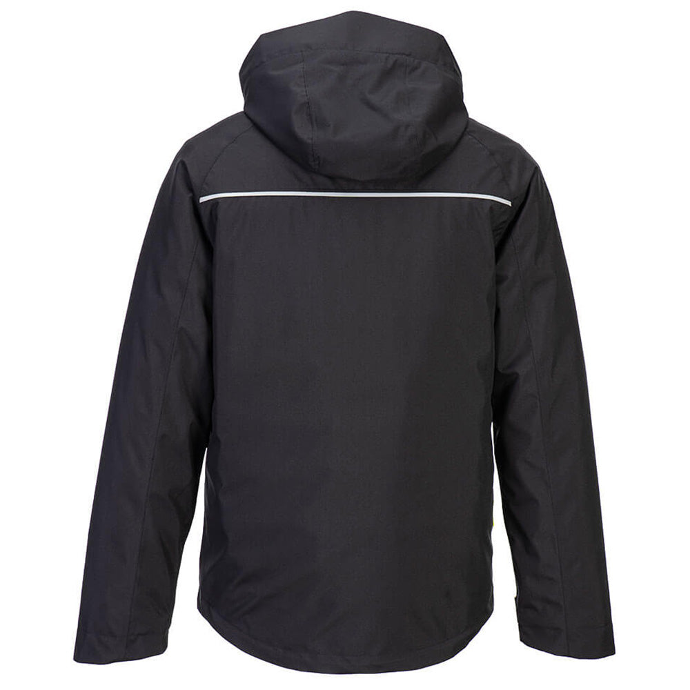 Portwest DX4 3-in-1 Waterproof Jacket Black Metro Blue Insulated Work Coat
