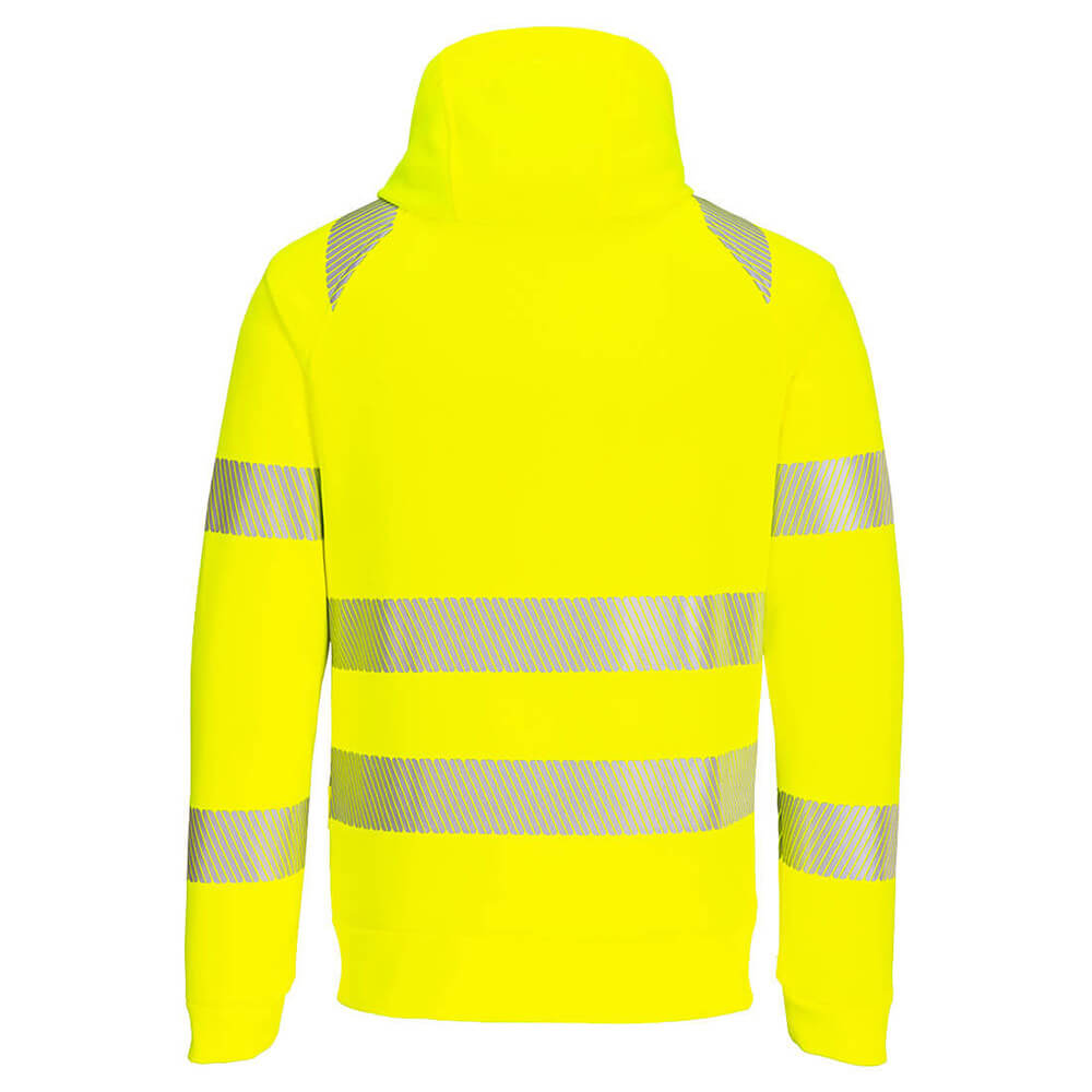 Portwest DX4 Hi Vis Yellow High Visibility Full Zip Fleece