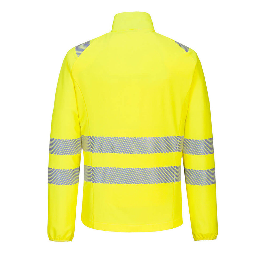 Portwest DX481 Hi-Vis Softshell Jacket 4-Way Stretch Breathable Work Layer