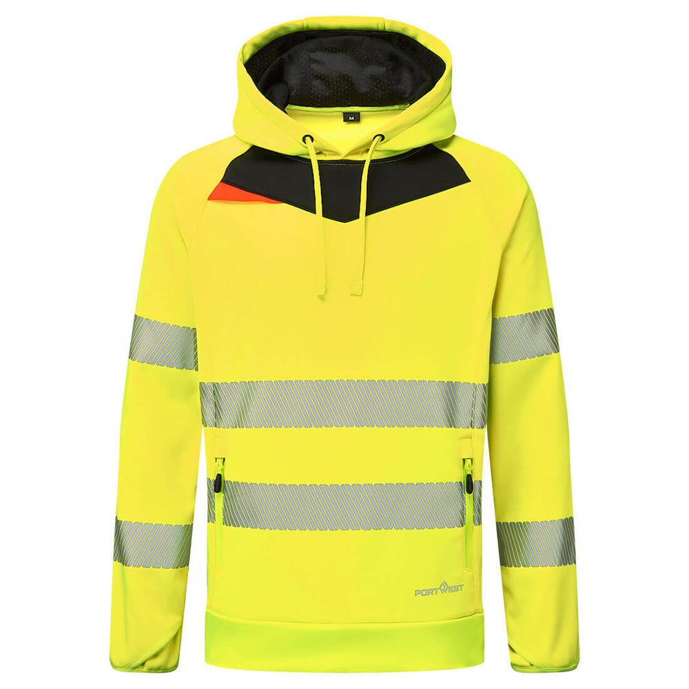 Portwest Hi Vis Hoodie DX4 Orange Yellow Overhead Fleece