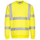 Portwest Eco Hi Vis Sweatshirt Recycled Polyester High Visibility Workwear