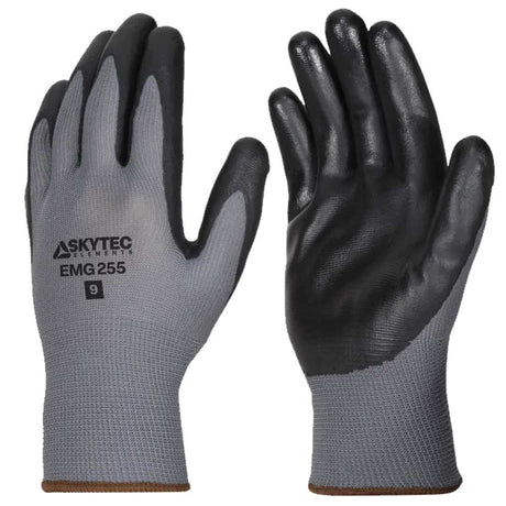 Skytec Elements EMG255 Nitrile Foam Palm Coated Gloves Multi-Purpose Work Gloves