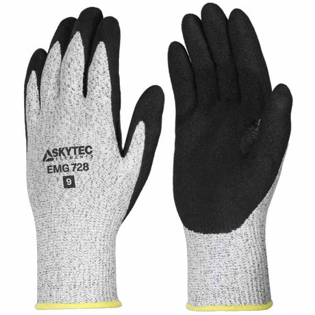 Skytec Cut Resistant Gloves Level B Heat Protection Nitrile Grip