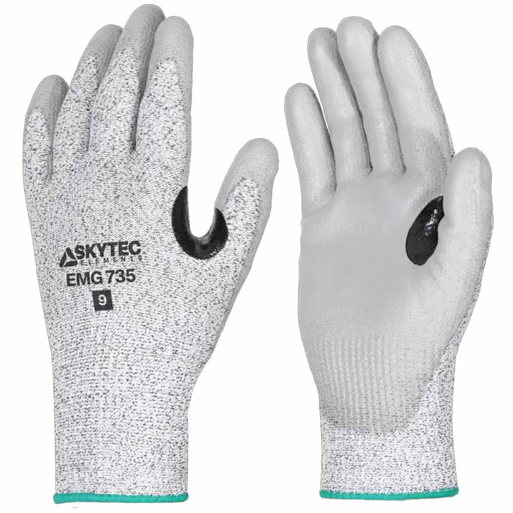 Skytec EMG735 Cut Level C Gloves PU Coated Work Gloves