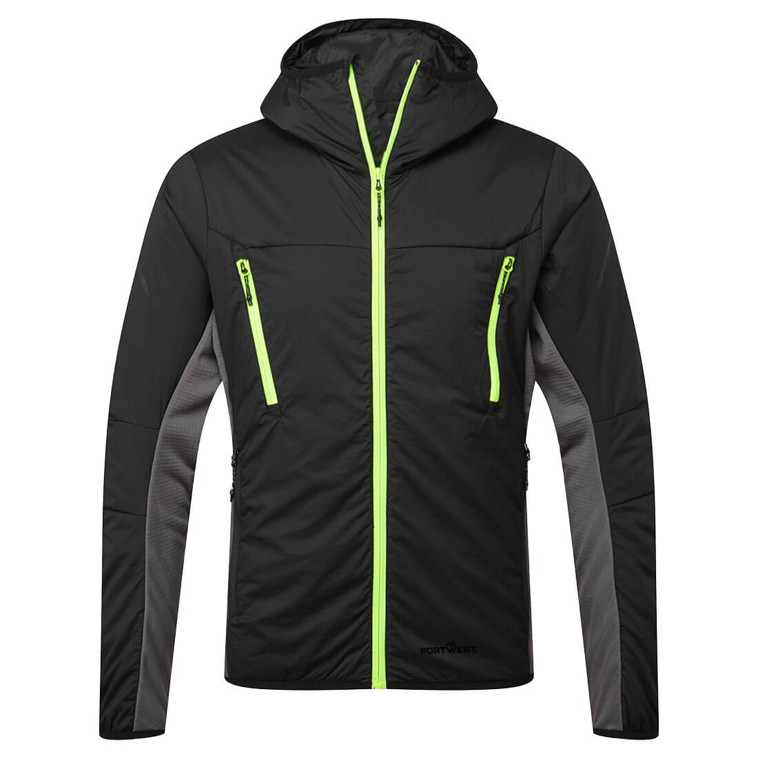 Portwest EV4 Lined Hybrid Jacket Water Resistant Insulated Work Jacket