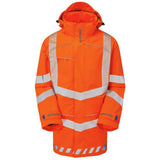 Pulsar Evolution Hi Vis Storm Coat Orange Waterproof Rail Spec Jacket