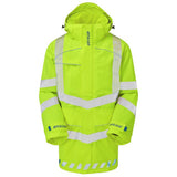 Pulsar Evolution Hi Vis Storm Coat Orange Waterproof Rail Spec Jacket