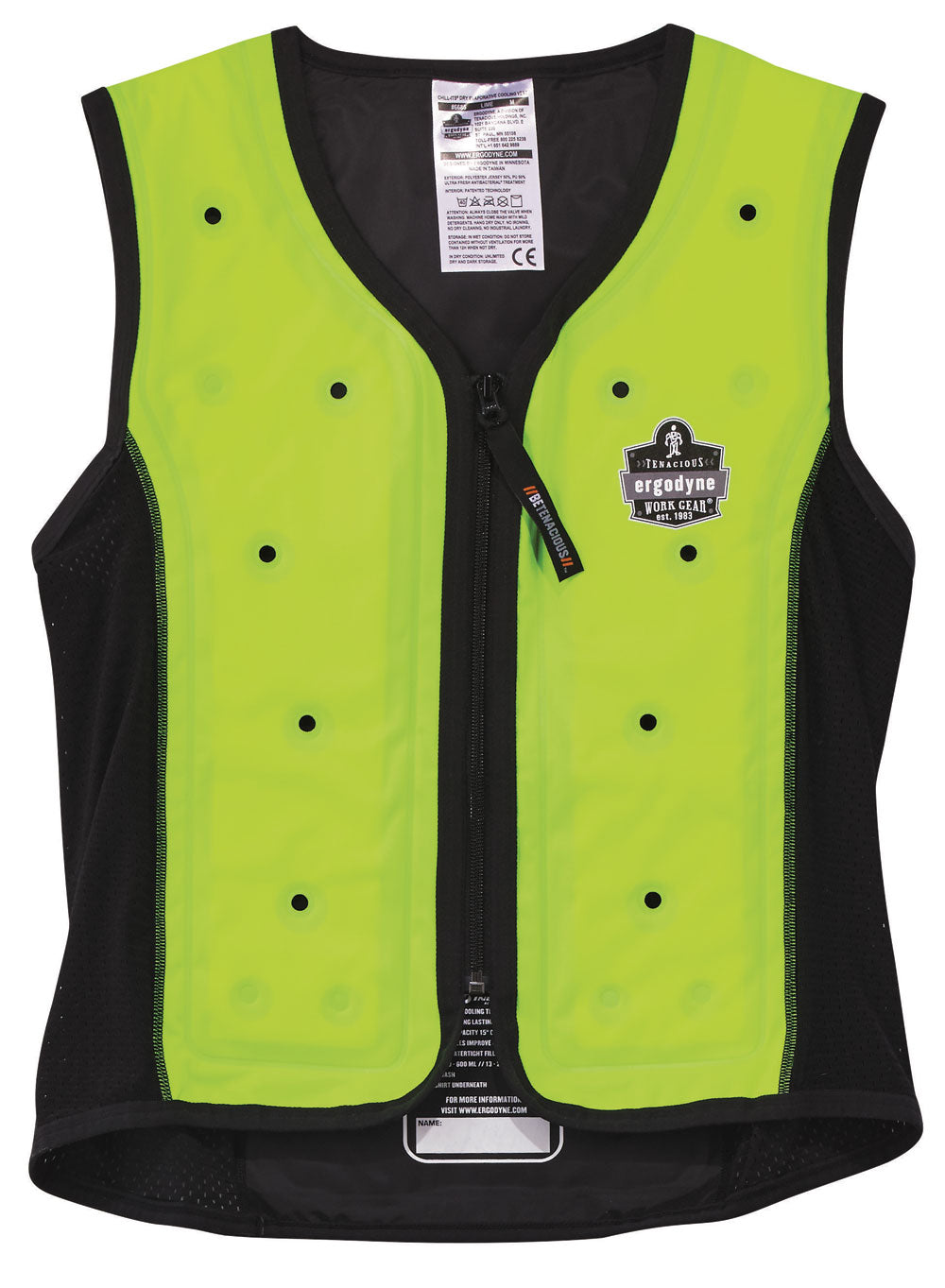 Ergodyne Dry Evaporative Cooling Vest Lime Green